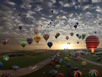 Фестиваль воздушных шаров в Шамбли, Франция